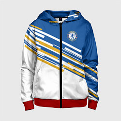 Толстовка на молнии детская FC Chelsea: Colour Line, цвет: 3D-красный