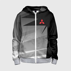 Толстовка на молнии детская MITSUBISHI SPORT, цвет: 3D-меланж