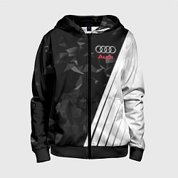 Детская толстовка на молнии Audi: Black Poly