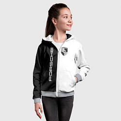 Толстовка на молнии детская Porsche Design, цвет: 3D-меланж — фото 2