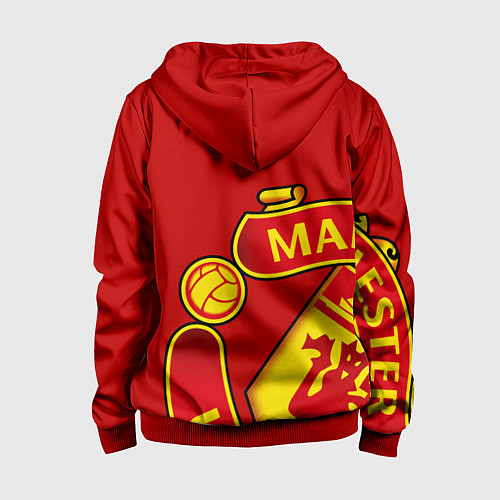 Детская толстовка на молнии FC Man United: Red Exclusive / 3D-Красный – фото 2