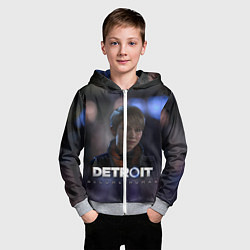 Толстовка на молнии детская Detroit: Kara, цвет: 3D-меланж — фото 2