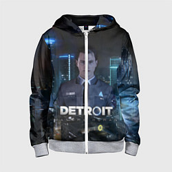 Детская толстовка на молнии Detroit: Connor