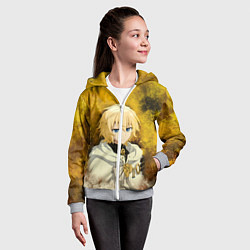 Толстовка на молнии детская Mikaela Hyakuya, цвет: 3D-меланж — фото 2