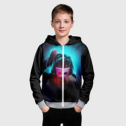 Толстовка на молнии детская Sally Face, цвет: 3D-меланж — фото 2