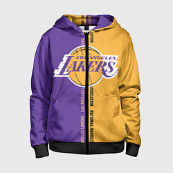 Толстовка на молнии детская NBA: LA Lakers, цвет: 3D-черный