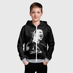 Толстовка на молнии детская Zlatan Ibrahimovic, цвет: 3D-меланж — фото 2