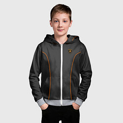 Толстовка на молнии детская Lamborghini Style, цвет: 3D-меланж — фото 2