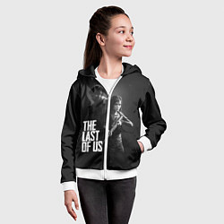 Толстовка на молнии детская The Last of Us: Black Style, цвет: 3D-белый — фото 2