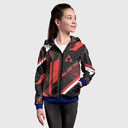 Толстовка на молнии детская CS:GO CYREX CARBON, цвет: 3D-синий — фото 2