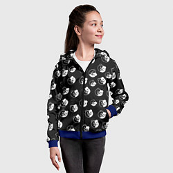 Толстовка на молнии детская MONOKUMA, цвет: 3D-синий — фото 2