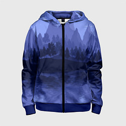 Детская толстовка на молнии Firewatch Mountains