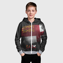 Толстовка на молнии детская SARK, цвет: 3D-меланж — фото 2