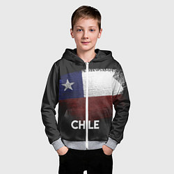 Толстовка на молнии детская Chile Style, цвет: 3D-меланж — фото 2