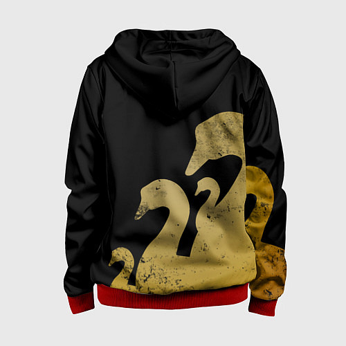 Детская толстовка на молнии GUSSI: Gold Edition / 3D-Красный – фото 2