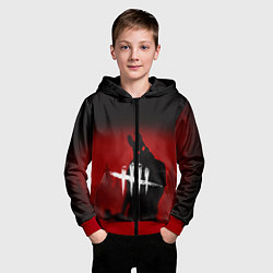 Толстовка на молнии детская Dead by Daylight, цвет: 3D-красный — фото 2