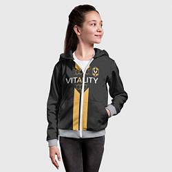 Толстовка на молнии детская FUT FIFA Vitality team 2019, цвет: 3D-меланж — фото 2