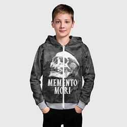 Толстовка на молнии детская Memento Mori, цвет: 3D-меланж — фото 2
