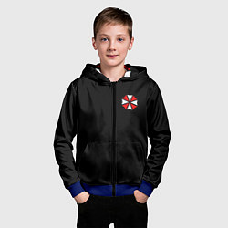 Толстовка на молнии детская UMBRELLA CORP, цвет: 3D-синий — фото 2
