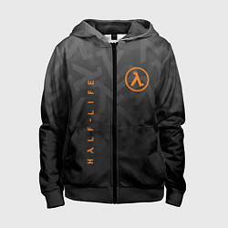 Толстовка на молнии детская Half-Life, цвет: 3D-черный
