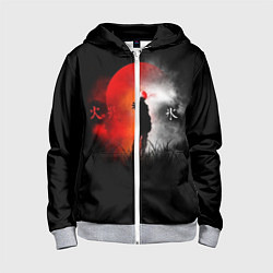 Детская толстовка на молнии Лед и огонь Ice and Fire