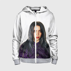 Толстовка на молнии детская BILLIE EILISH, цвет: 3D-меланж