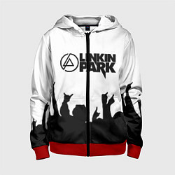 Толстовка на молнии детская LINKIN PARK, цвет: 3D-красный