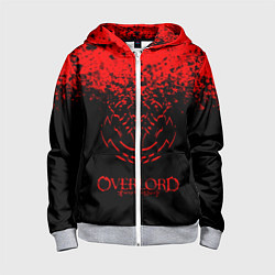 Толстовка на молнии детская Overlord, цвет: 3D-меланж