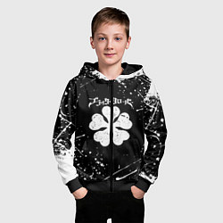 Толстовка на молнии детская ЧЁРНЫЙ КЛЕВЕР, цвет: 3D-черный — фото 2
