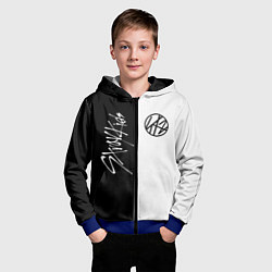 Толстовка на молнии детская Stray Kids, цвет: 3D-синий — фото 2