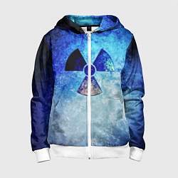 Толстовка на молнии детская STALKER ZONE, цвет: 3D-белый