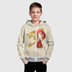 Толстовка на молнии детская Хвост Феи, цвет: 3D-меланж — фото 2