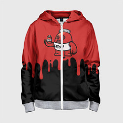 Детская толстовка на молнии Спайк кетчуп