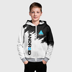 Толстовка на молнии детская DETROIT BECOME HUMAN, цвет: 3D-меланж — фото 2