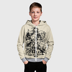 Толстовка на молнии детская One Piece, цвет: 3D-меланж — фото 2