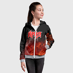 Толстовка на молнии детская АРИЯ, цвет: 3D-меланж — фото 2