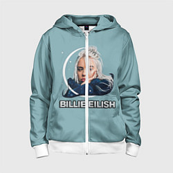 Толстовка на молнии детская BILLIE EILISH, цвет: 3D-белый