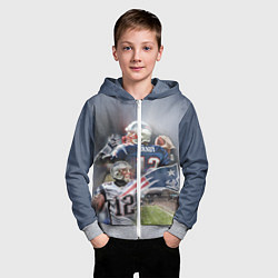 Толстовка на молнии детская Brady, цвет: 3D-меланж — фото 2