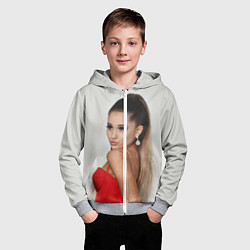 Толстовка на молнии детская Ariana Grande Ариана Гранде, цвет: 3D-меланж — фото 2