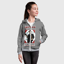 Толстовка на молнии детская Саня Пушкин, цвет: 3D-меланж — фото 2