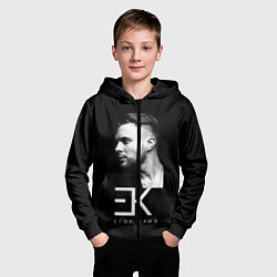 Толстовка на молнии детская Егор Крид, цвет: 3D-черный — фото 2