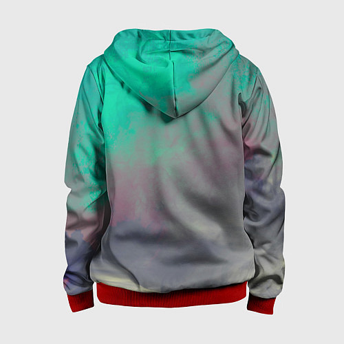 Детская толстовка на молнии Рыбак / 3D-Красный – фото 2