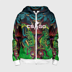 Детская толстовка на молнии CS GO Hyperbeast