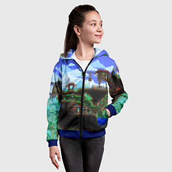 Толстовка на молнии детская TERRARIA EXCLUSIVE, цвет: 3D-синий — фото 2