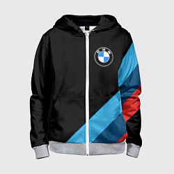 Толстовка на молнии детская BMW, цвет: 3D-меланж