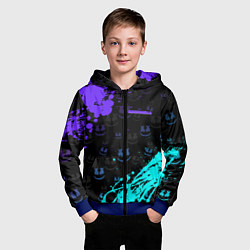 Толстовка на молнии детская Marshmello, цвет: 3D-синий — фото 2