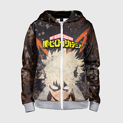 Толстовка на молнии детская MY HERO ACADEMIA, цвет: 3D-меланж