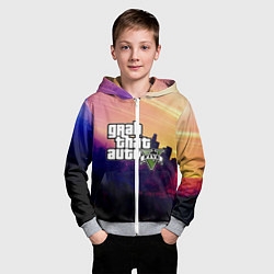 Толстовка на молнии детская GTA 5, цвет: 3D-меланж — фото 2