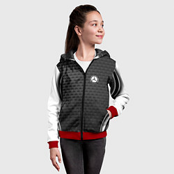 Толстовка на молнии детская MERCEDES-BENZ, цвет: 3D-красный — фото 2