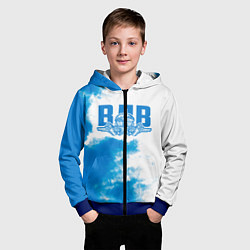 Толстовка на молнии детская ВДВ, цвет: 3D-синий — фото 2